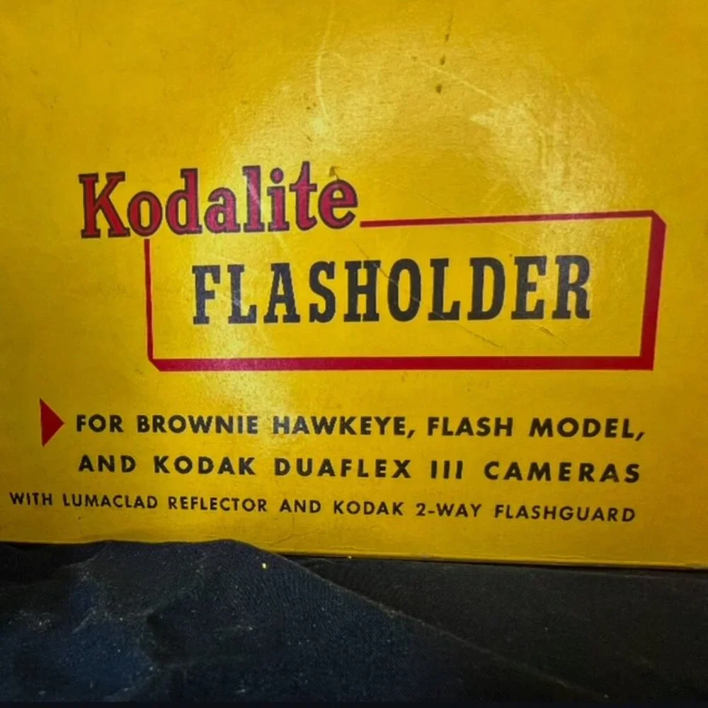 1950's Vintage Kodak Brownie Hawkeye Camera Flash Model with Film